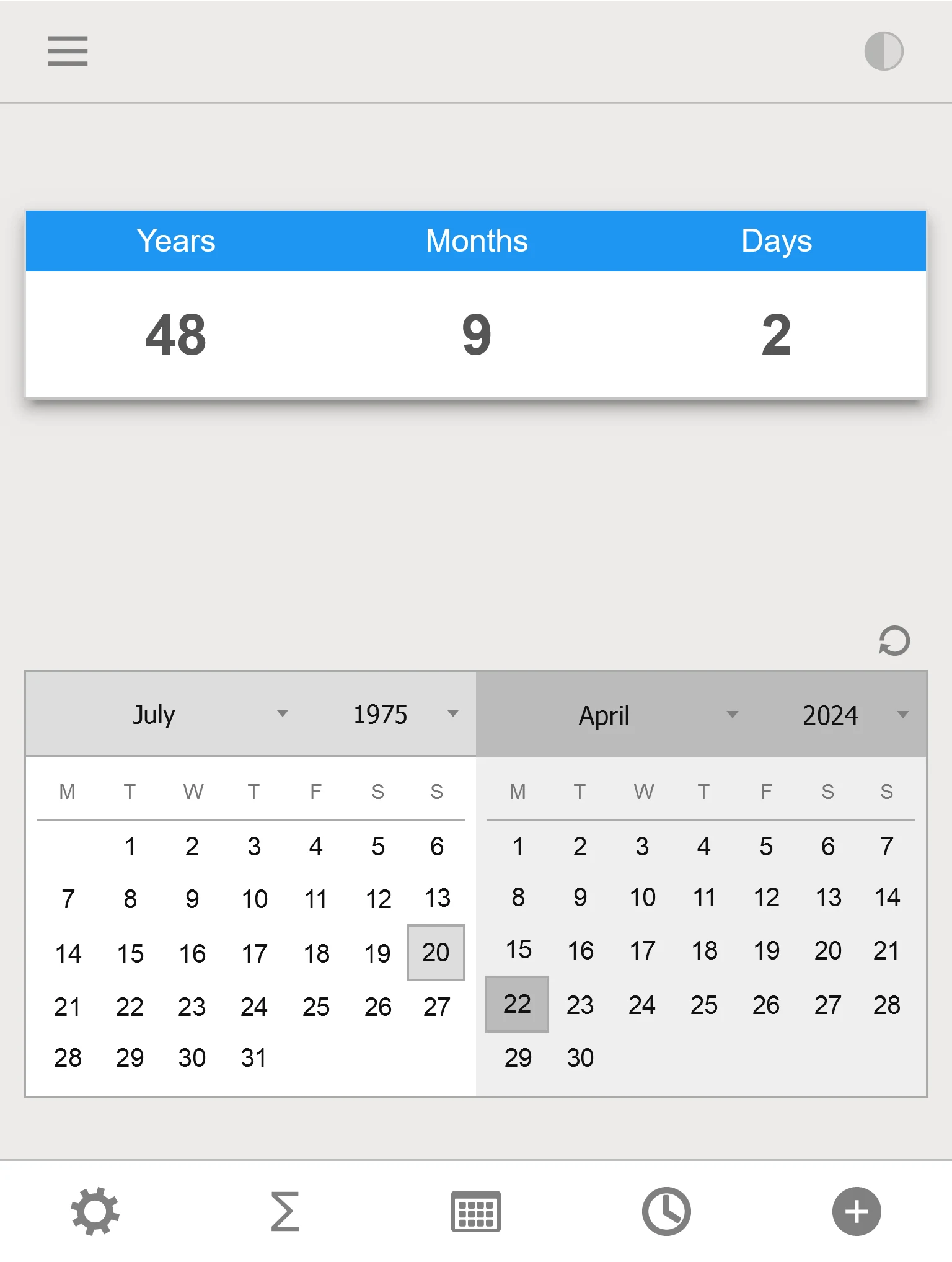 Age Calculator - Date of Birth screenshot