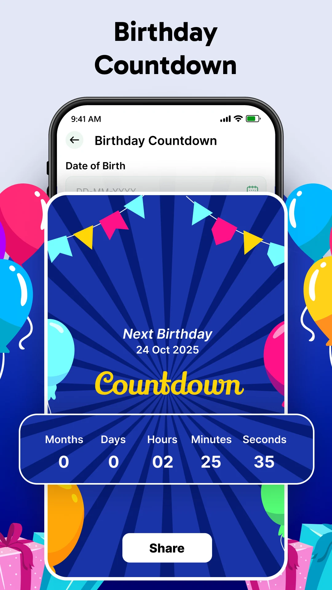 Age Calculator - Date of Birth screenshot